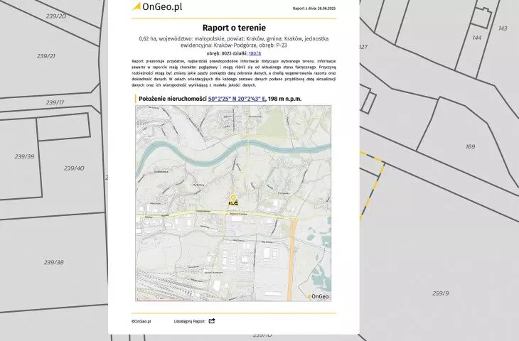 Przykładowy Raport o terenie OnGeo.pl: ongeo.pl/raporty/przykladowy-raport