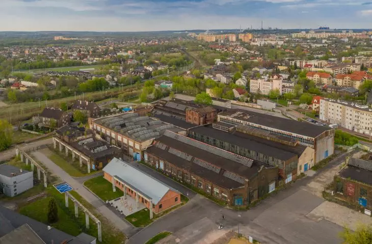 stan aktualny, widok z lotu ptaka