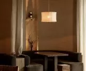 cozy alcove with semi-circular seat