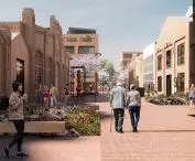 pasaż pieszy nowego centrum Dąbrowy Górniczej