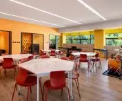Music classrooms at Western Academy in Beijing
