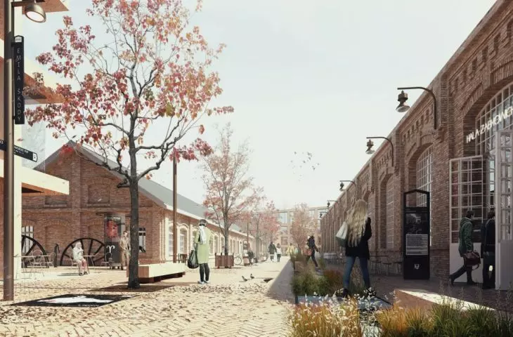 przestrzeń publiczna nowego centrum Dąbrowy Górniczej