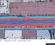 Most of the space on Starowislna Street is taken up by car traffic