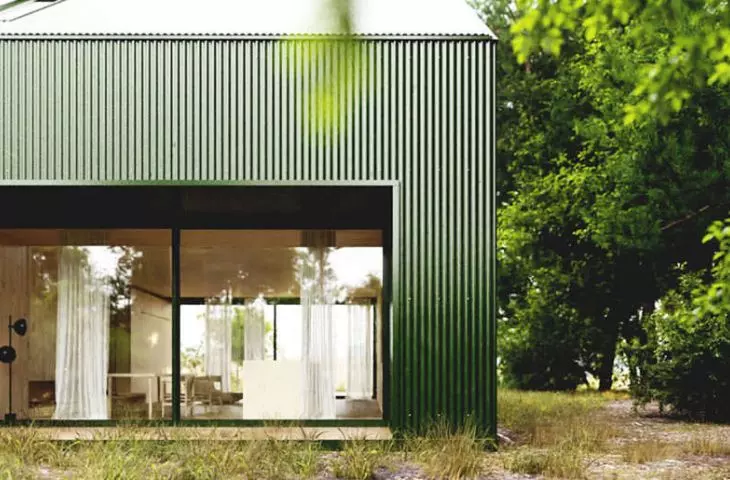House in color - green