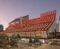 Exterior and interior view of the Parramatta Library and Cultural Centre, Australia, 2016-2023