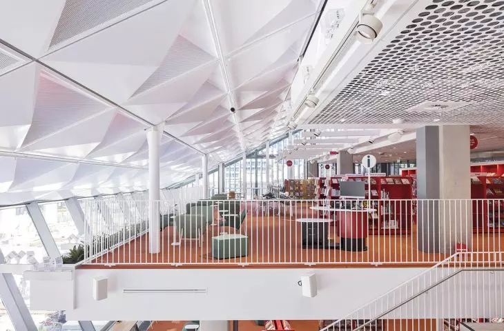 Exterior and interior view of the Parramatta Library and Cultural Centre, Australia, 2016-2023