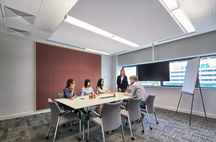 Akusto texona autumn berry meeting room Microsoft, Warsaw