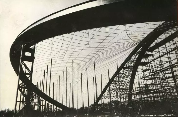 budowa hali Kapelusz, 1968 r.
