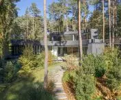 view of the house from the clearing