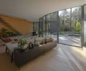the interior is kept in bright colors