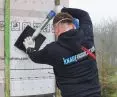 Insulation of a frame wall