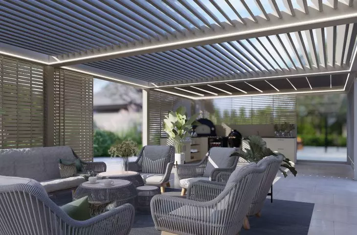 Garden furniture including garden kitchen 