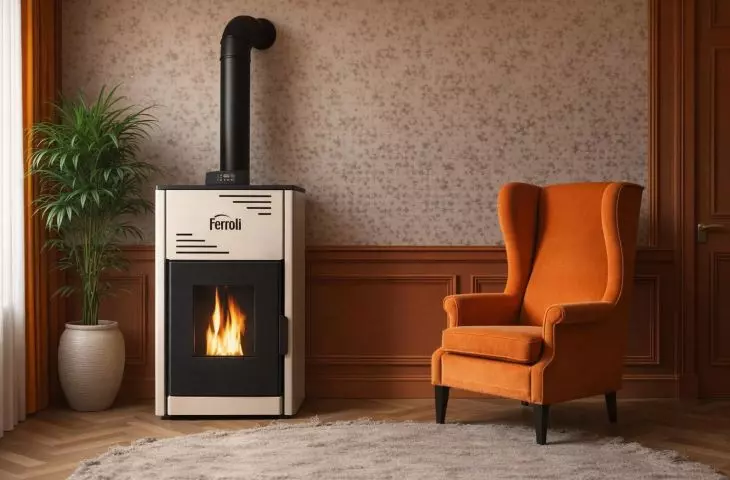 Breta Pro thermo-fireplace does not require technical rooms