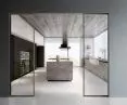 Syntesis Line cassette, aluminum and glass sash