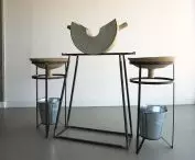 Interior set with buckets