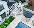 Silver Ash tumbled travertine tiles