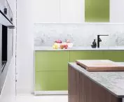 Carrara marble kitchen countertop