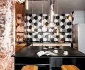Metallic kitchen countertop 