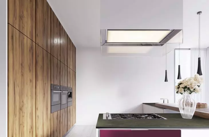 Metallic kitchen countertop 