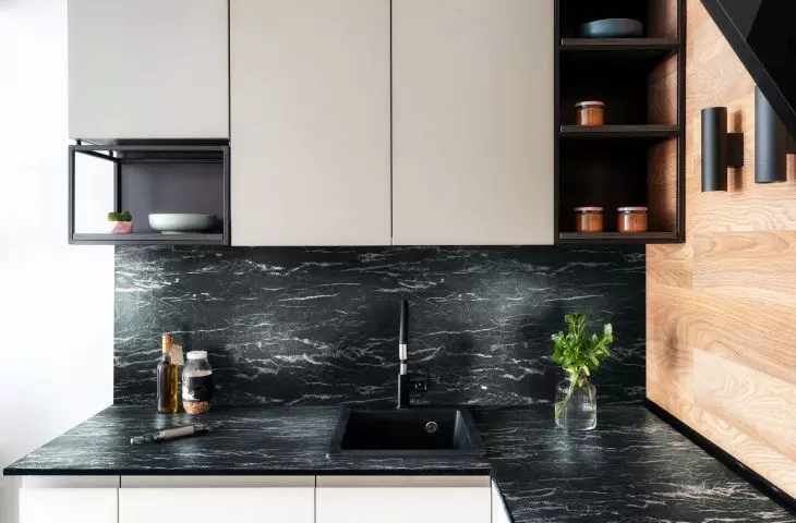 Kitchen countertop nero portoro