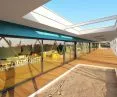 Sandboxes built into the terrace 