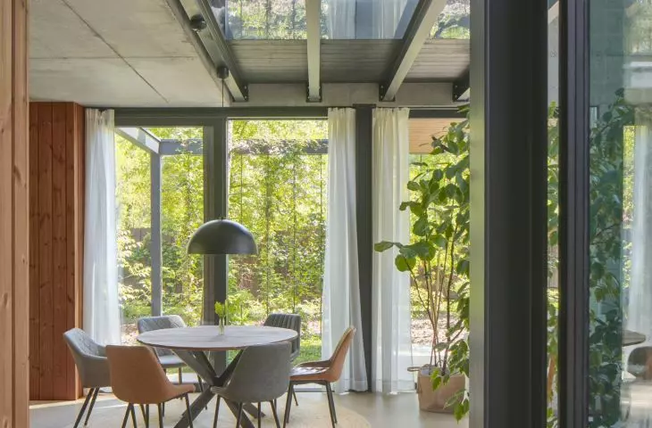 view of the dining room
