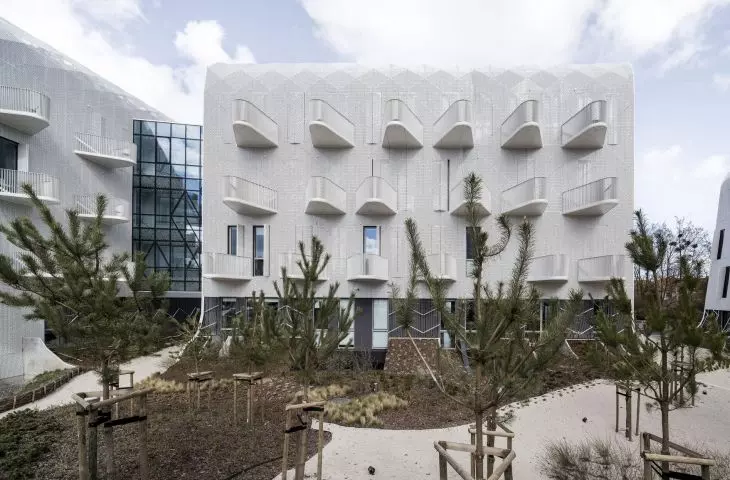 Wave 4 and Wave 5 - buildings of the European Family Center complex in Sopot