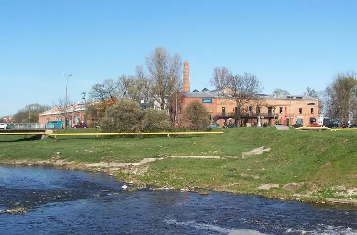 view of the Old Paper Mill complex