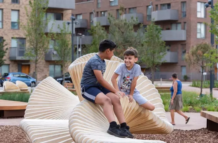 Bench as an element that engages and stimulates the imagination