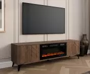 RTV cabinet with fireplace Siprynt Bis 2D EF