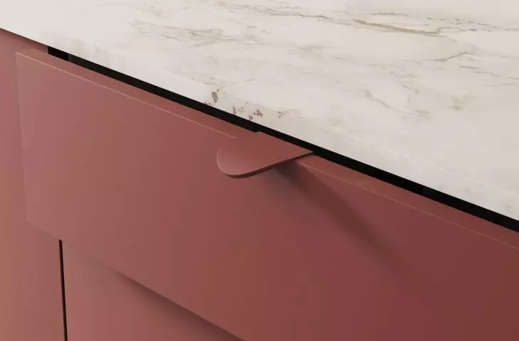 Edge holder UA127 in garnet red (color R107)