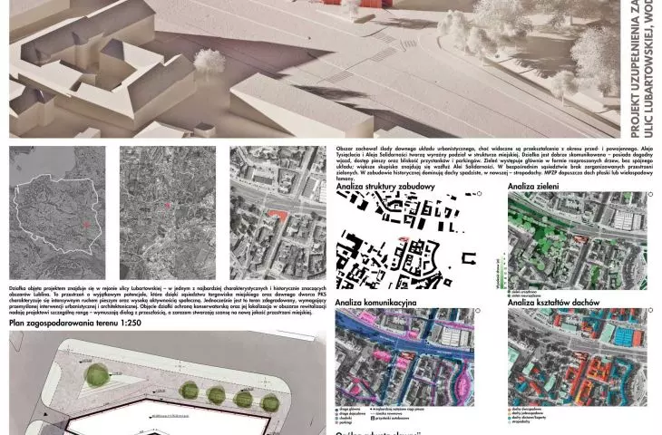 Design of a multifunctional office center dedicated to the creative industry