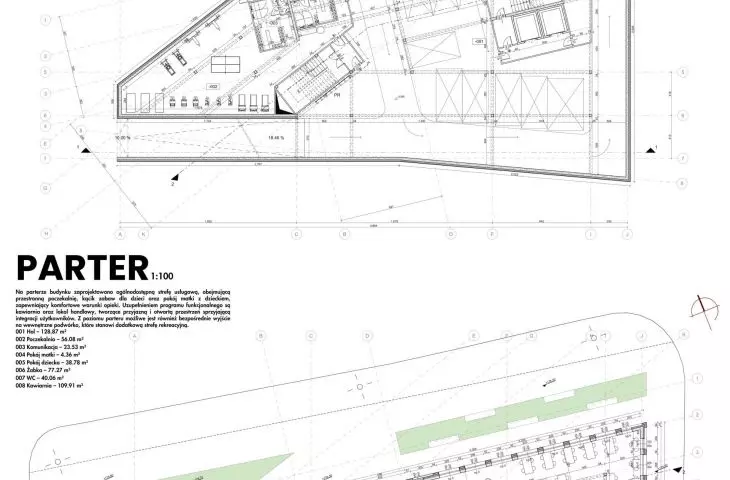 Design of a multifunctional office center dedicated to the creative industry