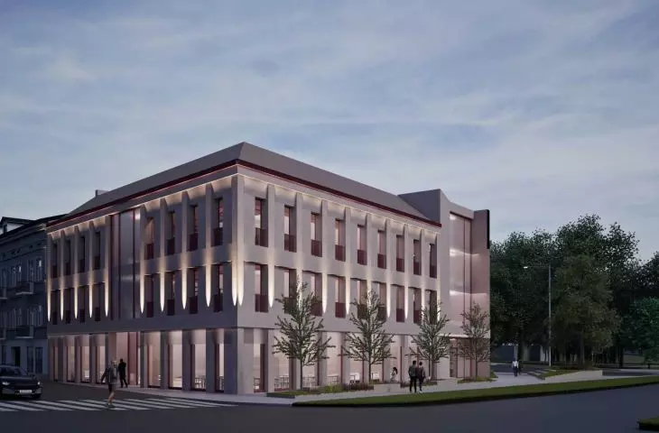Design of a multifunctional office center dedicated to the creative industry
