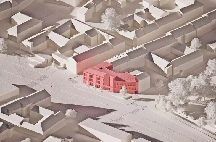 Design of a multifunctional office center dedicated to the creative industry