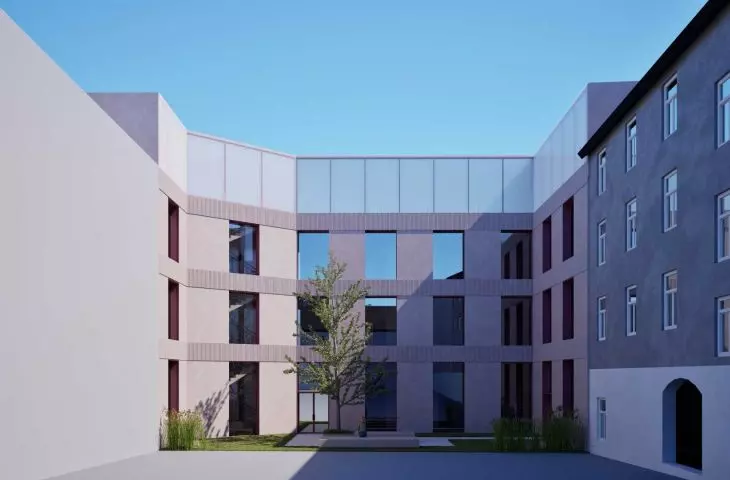 Design of a multifunctional office center dedicated to the creative industry