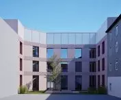 Design of a multifunctional office center dedicated to the creative industry