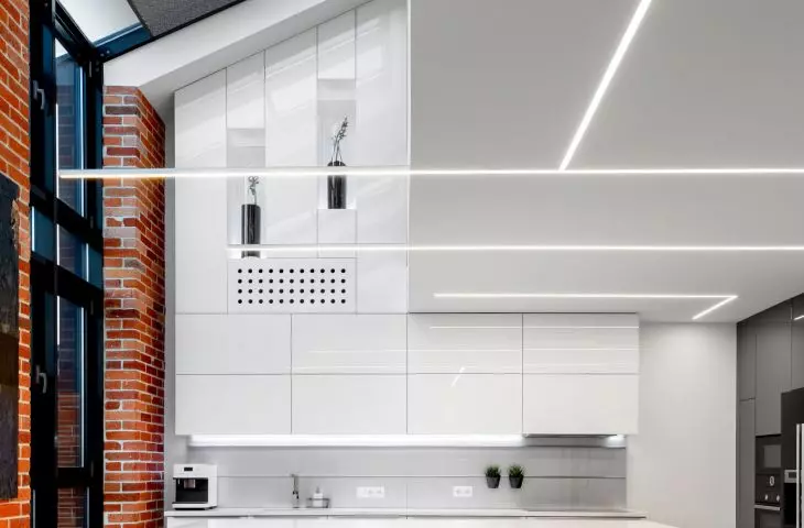 Blinds for the attic in mnimalist style