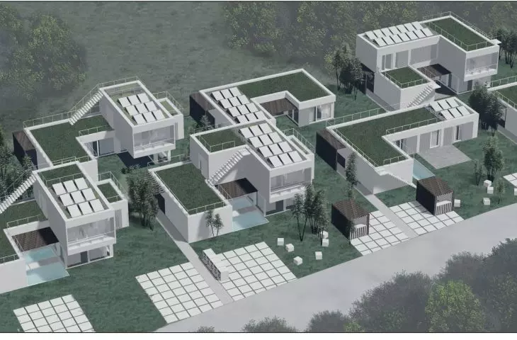 Urban design of the KoMo estate