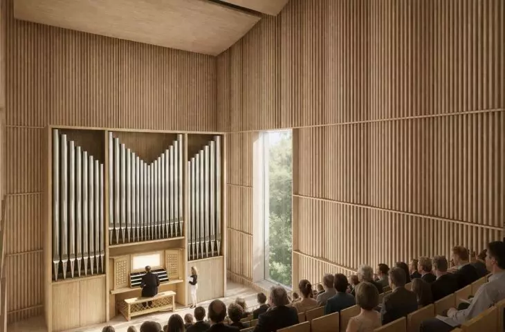 The new campus of the Krzysztof Penderecki Academy of Music in Krakow in Grzegórzki