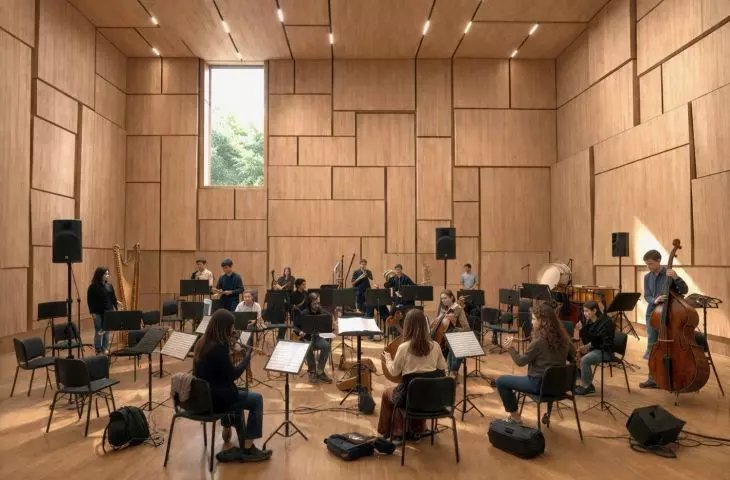 The new campus of the Krzysztof Penderecki Academy of Music in Krakow in Grzegórzki