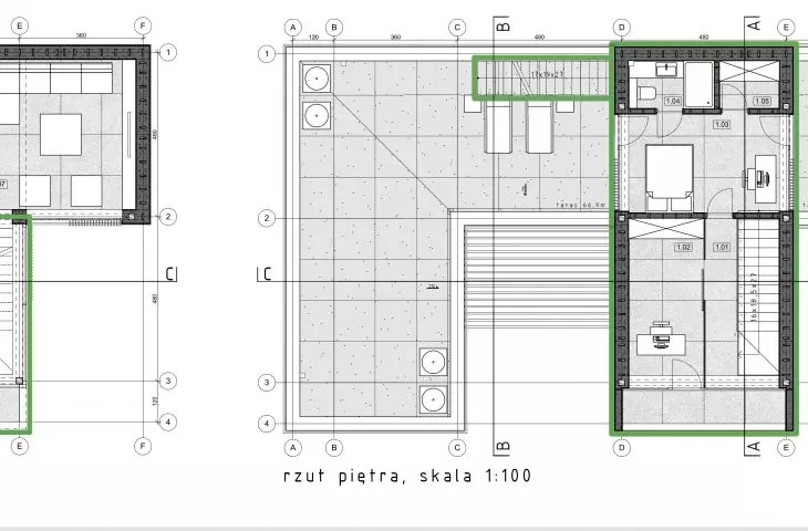 Floor plan of an apartment for a family