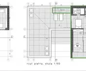 Floor plan of an apartment for a family