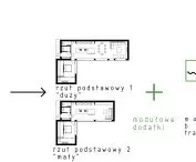 Idea diagram of the house plan and additions