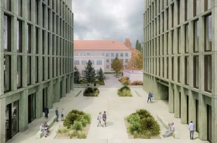 Square between the buildings of the Mazovian Regional Assembly and the Court of Appeals in Warsaw