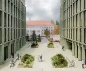 Square between the buildings of the Mazovian Regional Assembly and the Court of Appeals in Warsaw