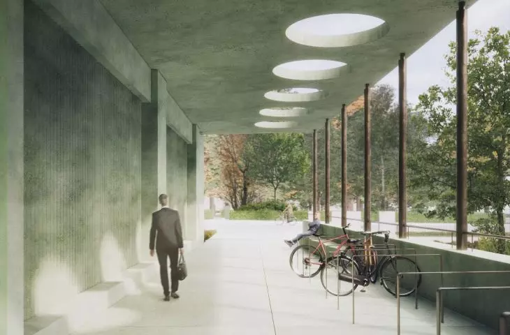 Passage by the building of the Mazovian Regional Assembly