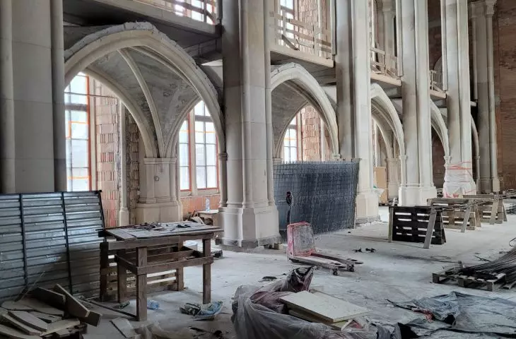 Zamek w Stobnicy, proj. W. Szeszuła, marzec 2024