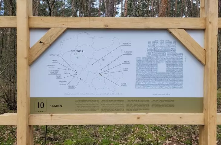 Zamek w Stobnicy, proj. W. Szeszuła, marzec 2024