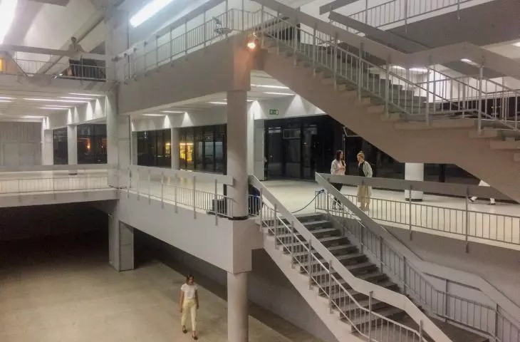 The interior of the pavilion in 2016.